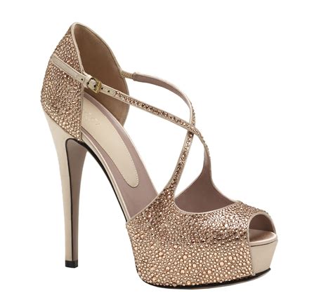 gucci silver crystal heels|Gucci high heel shoe.